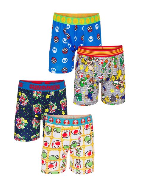 super mario underwear|Super Mario Bros. Boys Athletic Boxer Briefs Underwear, .